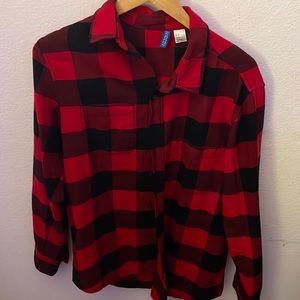 Red Plaid Long-Sleeve shirt